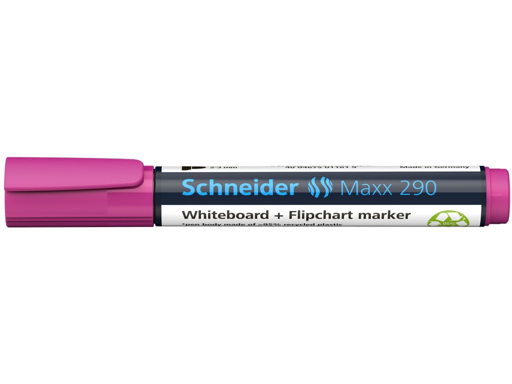 Marker whiteboard și flipchart 290 Schneider roz Marker whiteboard și flipchart 290 Schneider roz