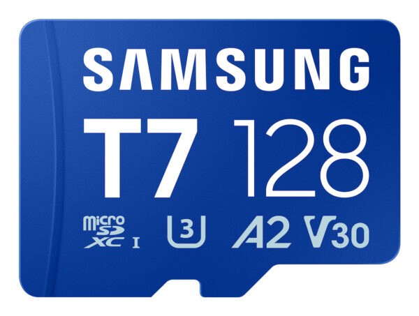 SAMSUNG T7 microSD Memory Card 128GB for Smartphones Tablets and Handheld Consoles up to 170MB/s Read "MB-MB128T/WW"