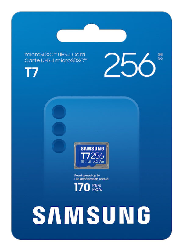 SAMSUNG T7 microSD Memory Card 256GB for Smartphones Tablets and Handheld Consoles up to 170MB/s Read "MB-MB256T/WW"