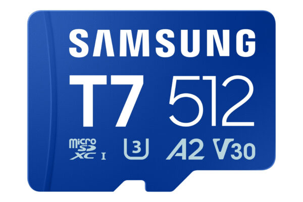 SAMSUNG T7 microSD Memory Card 512GB for Smartphones Tablets and Handheld Consoles up to 170MB/s Read "MB-MB512T/WW"