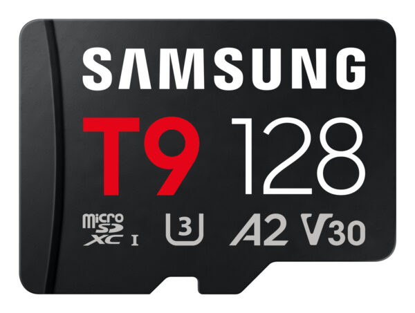 SAMSUNG T9 microSD memory card 128GB up to 200MB/s read and 130MB/s write "MB-MH128T/WW" SAMSUNG T9 microSD memory card 128GB up to 200MB/s read and 130MB/s write "MB-MH128T/WW"