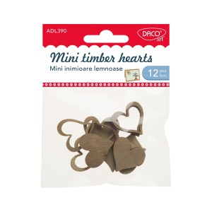 Accesorii craft DACO AD390 mini inimioare lemnoase