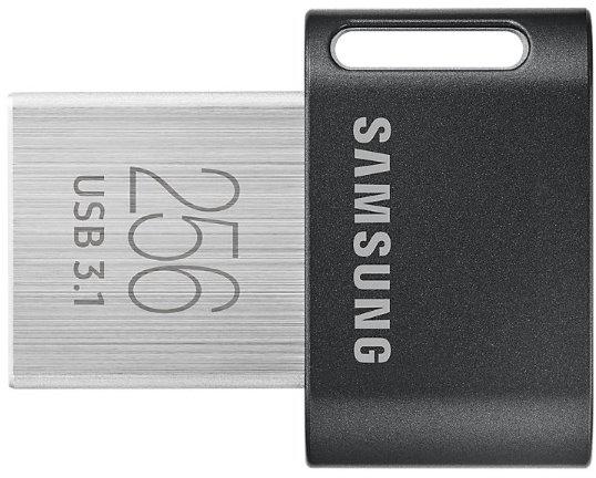 MEMORIE USB SAMSUNG 256 GB, USB 3.1, profil mic, carcasa metalica, negru, "MUF-256AB/APC"