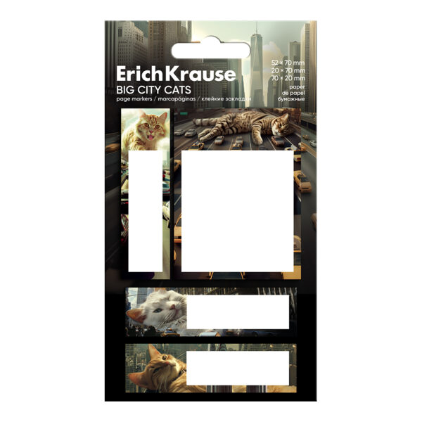 Notes adeziv ErichKrause Big City Cats 63794