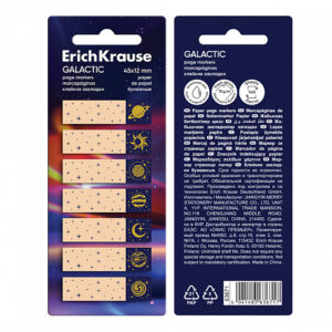 Notes adeziv ErichKrause Galactic 45 x 12 mm, 140 foi