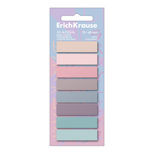 Notes adeziv ErichKrause Manga 12 x 45 mm, 160 file, 8 culori Notes adeziv ErichKrause Manga 12 x 45 mm, 160 file, 8 culori