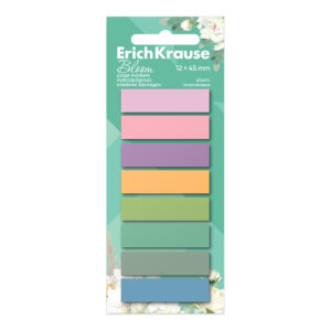 Notes adeziv ErichKrause Pastel Bloom 12 x 45 mm, 160 foi, 8 culori
