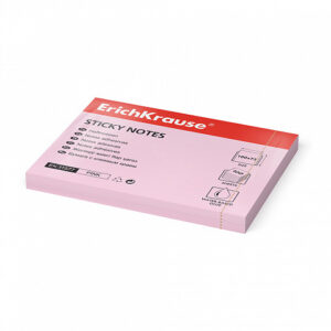 Notițe autoadezive roz 75 x 100 mm ErichKrause