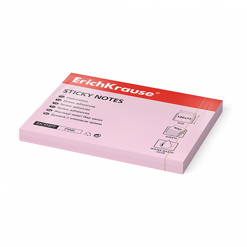 Notițe autoadezive roz 75 x 100 mm ErichKrause Notițe autoadezive roz 75 x 100 mm ErichKrause
