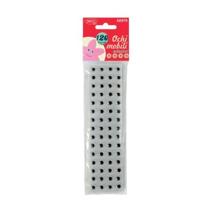 Ochi mobili autoadezivi DACO AD079, 6 mm