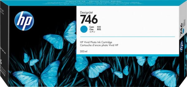 Cartus Cerneala Original HP Cyan, nr.746, pentru Design Jet Pro2|Pro 44| Z6| Z6dr|Z9+, 300ml, incl.TV 1.2incl.TV "P2V80A" Cartus Cerneala Original HP Cyan, nr.746, pentru Design Jet Pro2|Pro 44| Z6| Z6dr|Z9+, 300ml, incl.TV 1.2incl.TV "P2V80A"