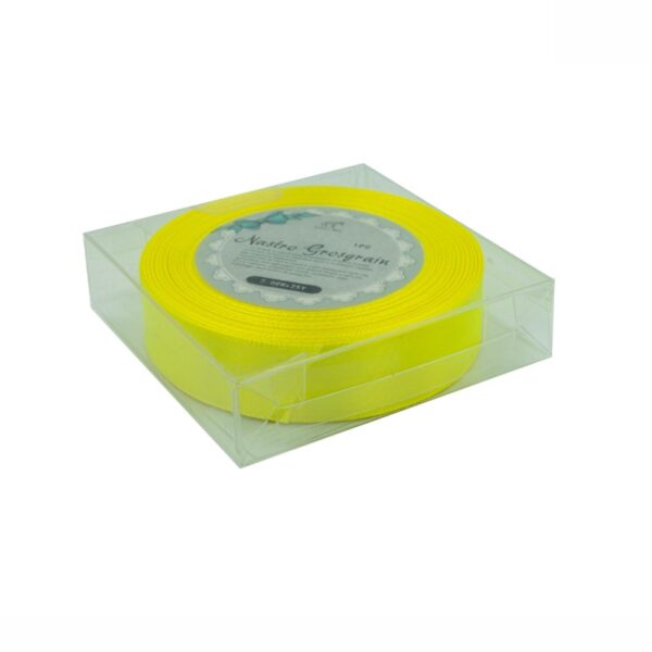 Panglică satin galben fluorescent 2 cm x 22,86 m Zebra King 323037