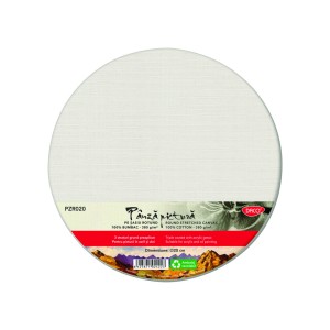 Pânză de pictură pe șasiu rotund 20 cm DACO PZR020