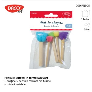 Pensule burete în forme DACO PN905