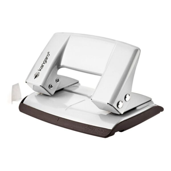 Perforator Kangaro AION-10G metalic alb, 10 coli Perforator Kangaro AION-10G metalic alb, 10 coli