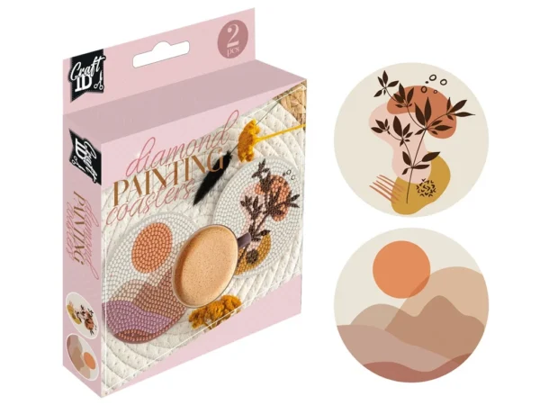 Pictură cu diamante Grafix Coaster set 2 piese rotund Pictură cu diamante Grafix Coaster set 2 piese rotund