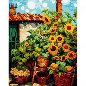 Pictură pe numere 40x50 cm Floarea-soarelui Koh-I-Noor