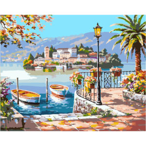 Pictură pe numere 40x50 cm Port de la Koh-I-Noor