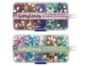 Pietricele decorative strasuri în cutie 55 g Grafix