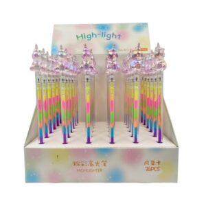 Pix cu gel CNX No.319, 0.8 mm, corp transparent, model unicorn