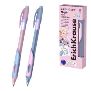 Pix cu gel cu ștergere ErichKrause ErgoLine Magic Stick&Grip Milky 0.5