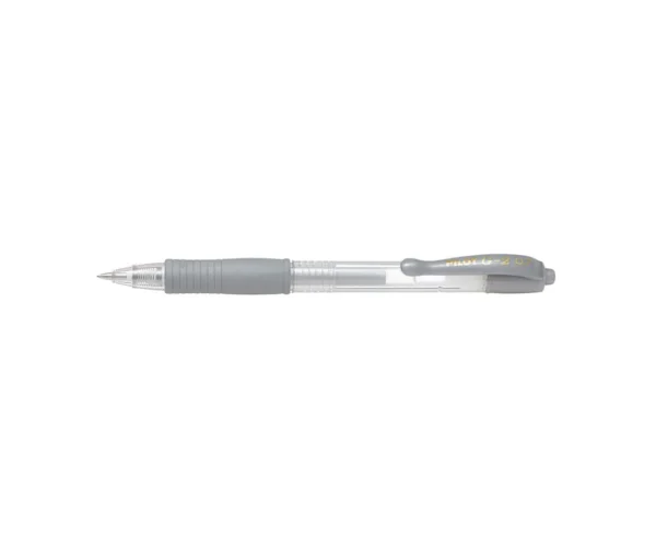 Pix cu gel Pilot G2 Metalic argintiu cu vârf de 0,7 mm Pix cu gel Pilot G2 Metalic argintiu cu vârf de 0,7 mm