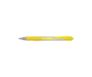 Pix cu gel Pilot G2 Neon galben, vârf 0,7 mm