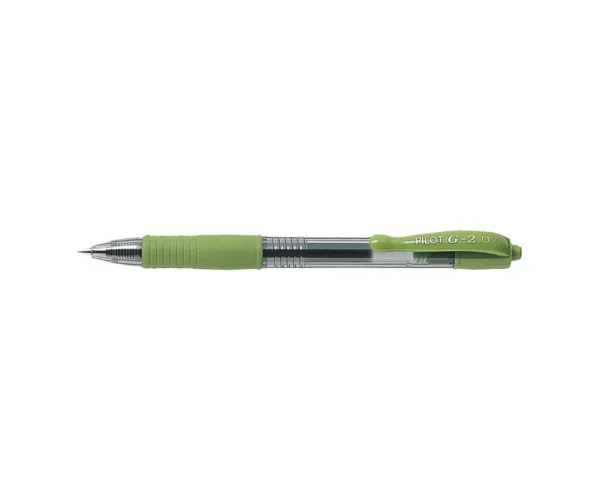 Pix cu gel Pilot G2, vârf 0,7 mm, verde deschis Pix cu gel Pilot G2, vârf 0,7 mm, verde deschis