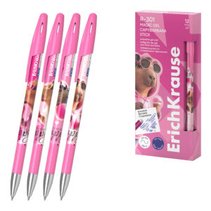 Pix cu ștergere ErichKrause CapyBarbara R-301 Magic Gel 0,5 mm albastru