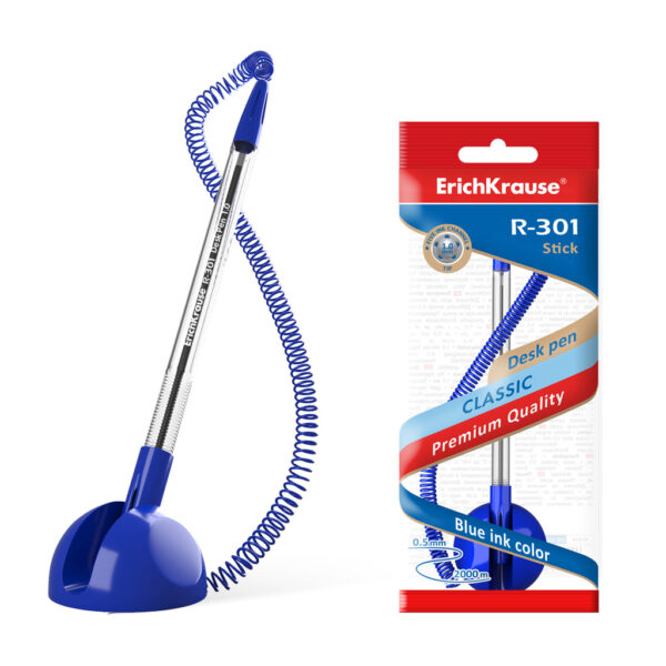 Pix de birou ErichKrause R-301 Desk Stick Classic 1.0, albastru Pix de birou ErichKrause R-301 Desk Stick Classic 1.0, albastru