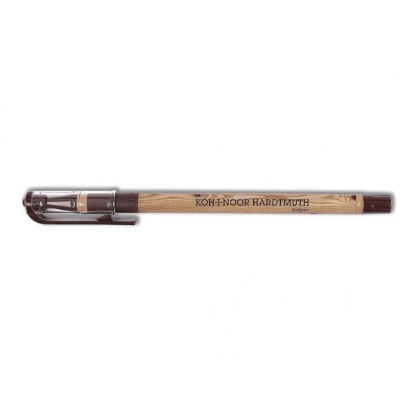 Pix din plastic cu aspect lemn Koh-I-Noor, 0,7 mm, albastru Pix din plastic cu aspect lemn Koh-I-Noor, 0,7 mm, albastru