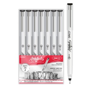 Pix daco liner grafic arhitect set 7 PX5507