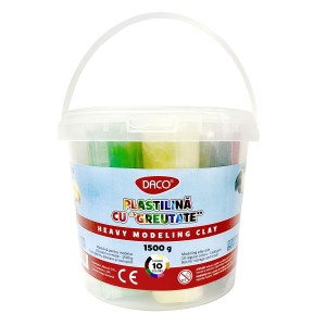 Plastilină 10 culori DACO cu greutate PL1510