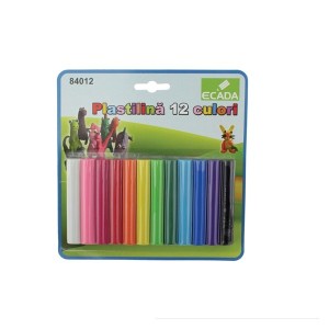 Plastilină 12 culori ECADA 84012