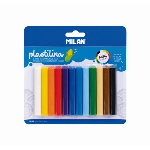 Plastilină 12 culori MILAN 914712