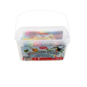 Plastilină 24 culori cu 17 accesorii 500 g DACO Plastiline Multe PL524