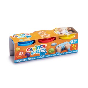Plastilină ușoară 3 x 75 g Baby CARIOCA 43179