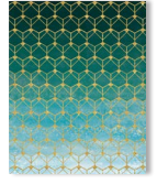 Pungă cadou Milla verde+auriu 27x32x14 cm 15854