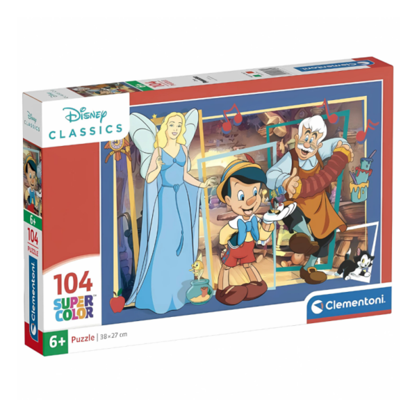 Puzzle carton 104 piese Clementoni Pinochio 25756 Puzzle carton 104 piese Clementoni Pinochio 25756