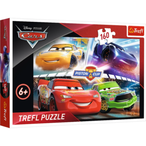 Puzzle carton 160 piese Trefl Cars - Piston Cup 15356