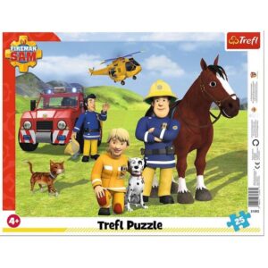 Puzzle carton 25 piese Trefl Pompierul Sam 31393