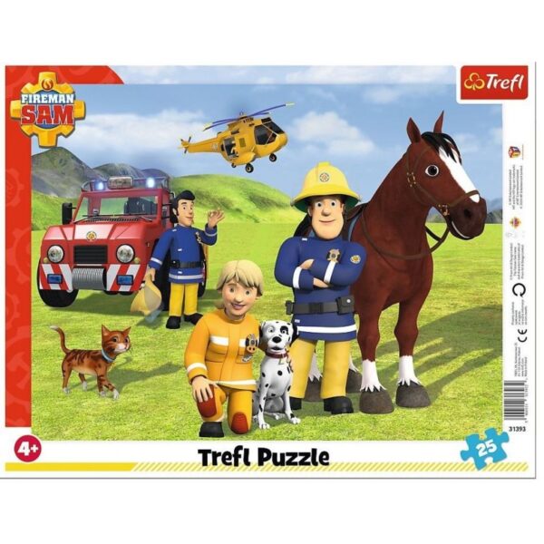 Puzzle carton 25 piese Trefl Pompierul Sam 31393 Puzzle carton 25 piese Trefl Pompierul Sam 31393