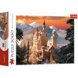 Puzzle carton 3000 piese Trefl Castelul Neuschwanstein Iarna 33025