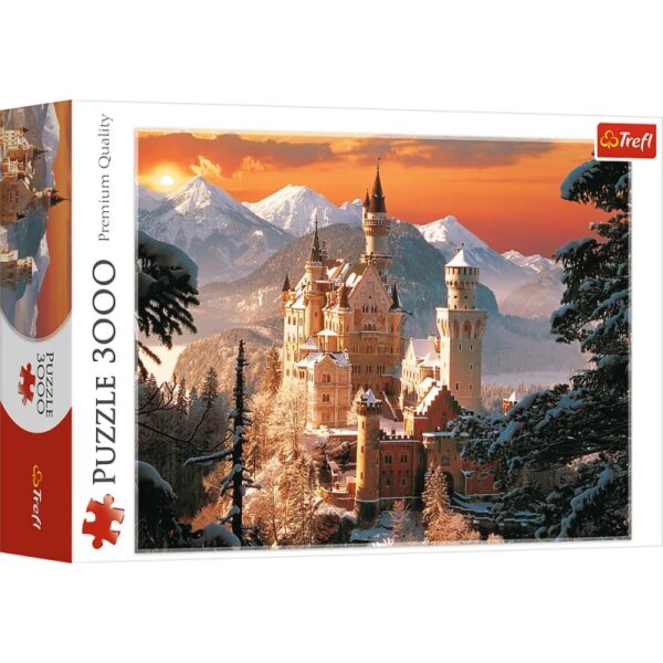 Puzzle carton 3000 piese Trefl Castelul Neuschwanstein Iarna 33025