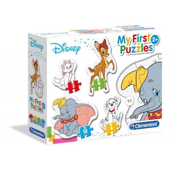Puzzle carton 4 în 1 3-12 piese Clementoni My First Disney Clasic 20806