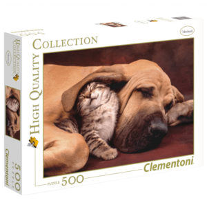 Puzzle carton 500 piese Clementoni Cuddles 35020, 10+ ani