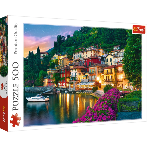 Puzzle carton 500 piese Trefl Lacul Como, Italia 37290, 10+ ani Puzzle carton 500 piese Trefl Lacul Como, Italia 37290, 10+ ani