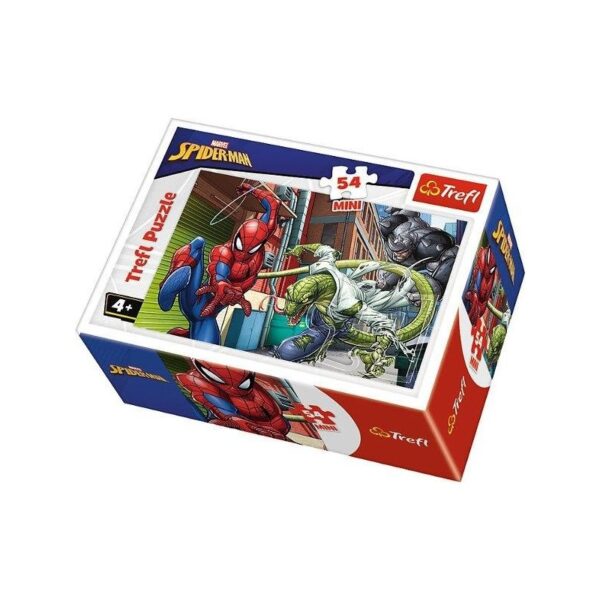 Puzzle carton 54 piese Trefl Mini Spider-Man Gata de luptă Puzzle carton 54 piese Trefl Mini Spider-Man Gata de luptă