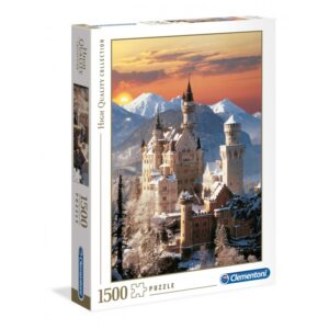 Puzzle din carton 1500 piese Clementoni High Quality Castelul Neuschwanstein 31825