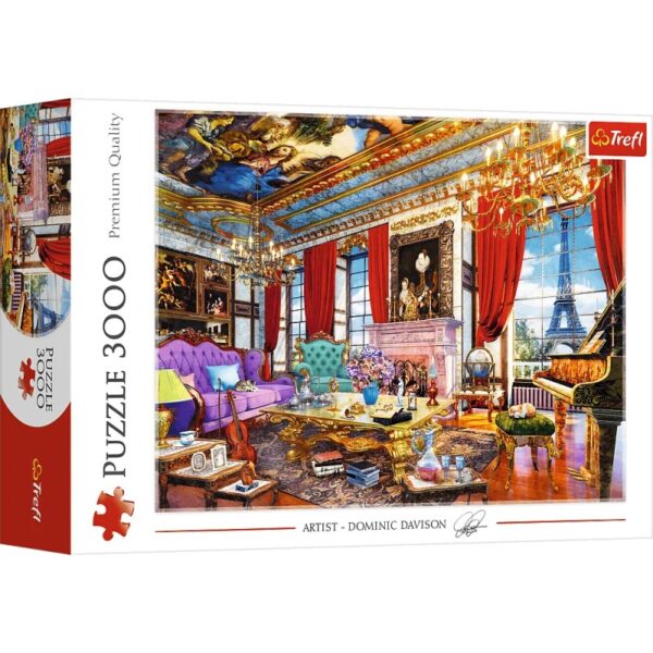 Puzzle din carton 3000 piese Trefl Palat din Paris 33078 Puzzle din carton 3000 piese Trefl Palat din Paris 33078